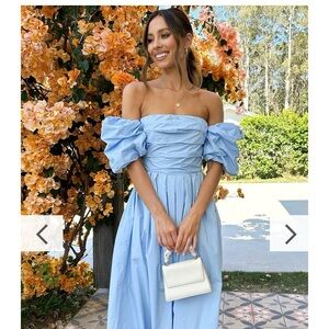 Caelius dress blue size 8 AUZ/size 4 US from Billy J Boutique